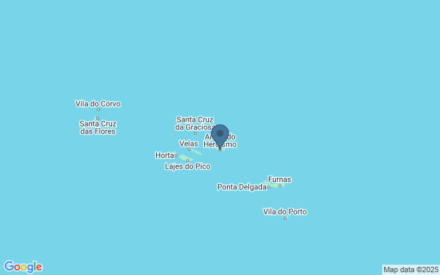 Kaart met locatie Angra do Heroísmo (Terceira)